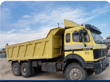 Material transport with company trucks